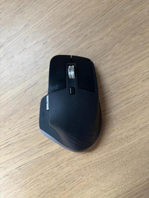 Logitech MX Master 3 muis grijs, Computers en Software, Muizen, Gebruikt, Muis, Rechtshandig, Draadloos, Ergonomisch, Ophalen of Verzenden