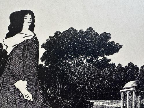 Aubrey Beardsley - Originele prent 1901 - The Savoy, Antiek en Kunst, Kunst | Etsen en Gravures, Verzenden