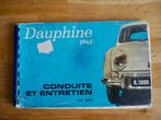 Renault Dauphine "Conduite et Entretien"  uit 1961, Auto diversen, Ophalen of Verzenden