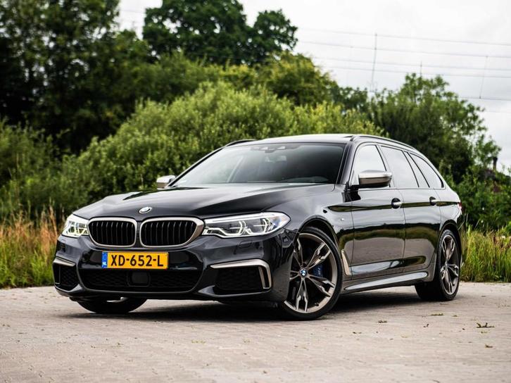 BMW M550d Touring 400PK Xdrive Panorama ACC Camera Nappa Tre, Auto's, BMW, Bedrijf, Te koop, 5-Serie, 360° camera, 4x4, ABS, Achteruitrijcamera
