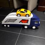 vrachtwagen met oplegger en 2 race-autos Little Tikes, Kinderen en Baby's, Speelgoed | Buiten | Voertuigen en Loopfietsen, Ophalen of Verzenden