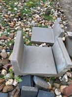 Betonnen L-elementen - 8 stuks -60cm hoog, Tuin en Terras, Tegels en Klinkers, Ophalen, Gebruikt, Overige typen, Minder dan 5 m²
