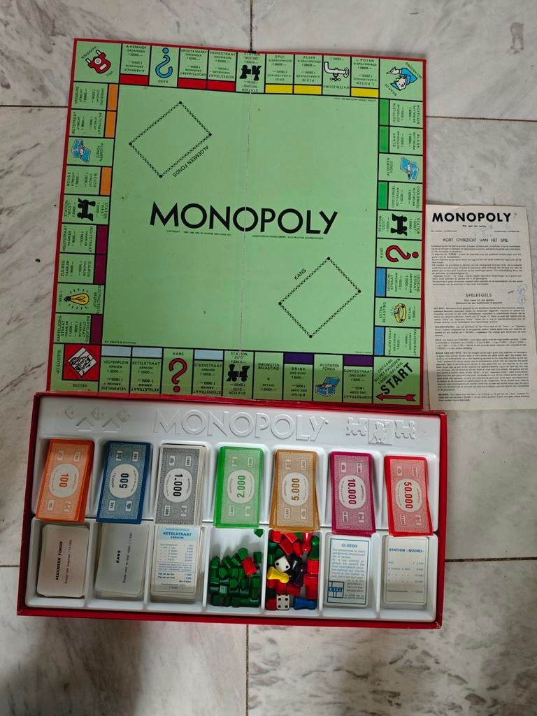 Vintage Monopoly N.V. Smeets & Schippers (1936), Vijf spelers of meer, Ophalen of Verzenden, Gebruikt, N.V. Smeets & Schippers