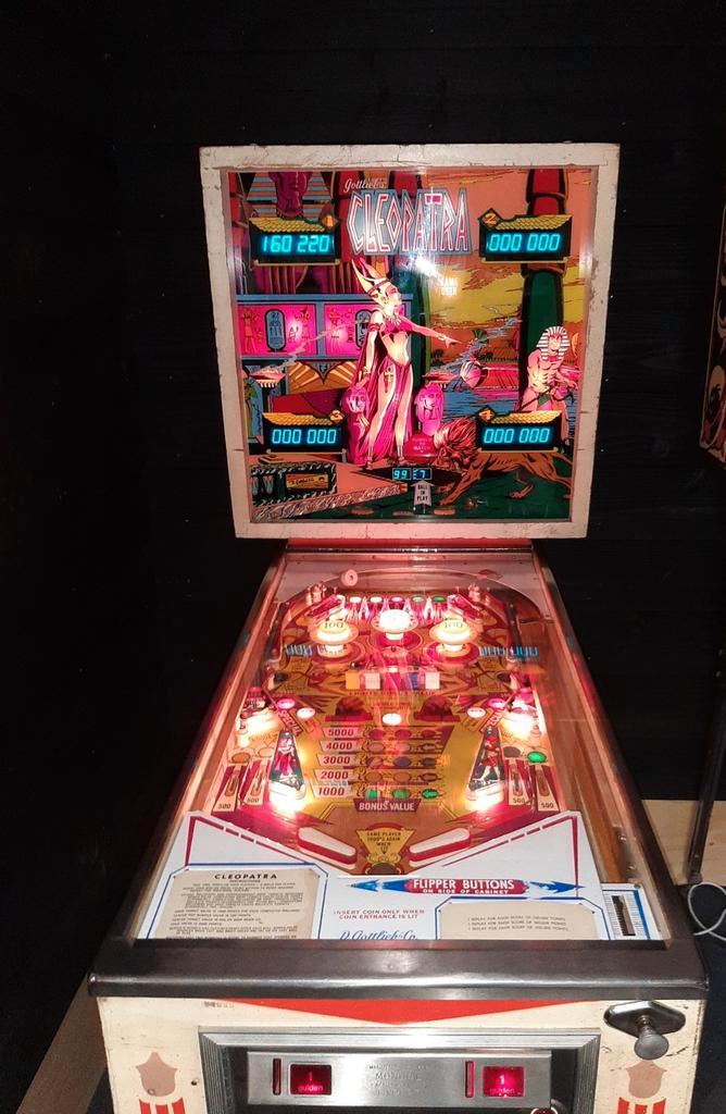 Flipperkast gottlieb cleopatra, Verzamelen, Automaten | Flipperkasten, Gebruikt, Elektronisch, Flipperkast, Gottlieb, Ophalen