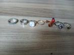 Zilver kleurige ringen, Gebruikt, IJzer of Staal, Ophalen of Verzenden, Dame