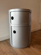 Kartell Componibili  Kast - 2 Modules - Mat Zilver, Ophalen, Kunststof, Gebruikt, Minder dan 45 cm