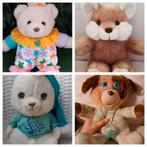 Vintage knuffels 4x knuffel jaren 80 / 90, Kinderen en Baby's, Ophalen of Verzenden, Gebruikt, Hond