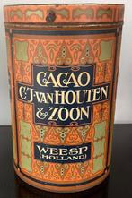 zeer groot Art Deco winkel blik Cacao,C.J. Van Houten & Zoon, Ophalen, Gebruikt, Overige, Overige merken