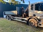 Scania haakarm met kraan, Auto's, Vrachtwagens, Bedrijf, 2 stoelen, Geïmporteerd, Te koop