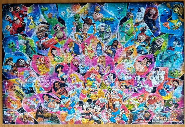 Disney puzzel Epoch, Hobby en Vrije tijd, Denksport en Puzzels, Zo goed als nieuw, Legpuzzel, 500 t/m 1500 stukjes, Ophalen of Verzenden