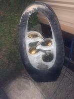 Fontein met water en licht kleur grijs, Ophalen, Gebruikt, Beton, Fontein