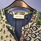 POM Amsterdam maxi dress lange jurk groen creme mt L 47904, Kleding | Dames, Pom Amsterdam, ., Maat 42/44 (L), Ophalen of Verzenden