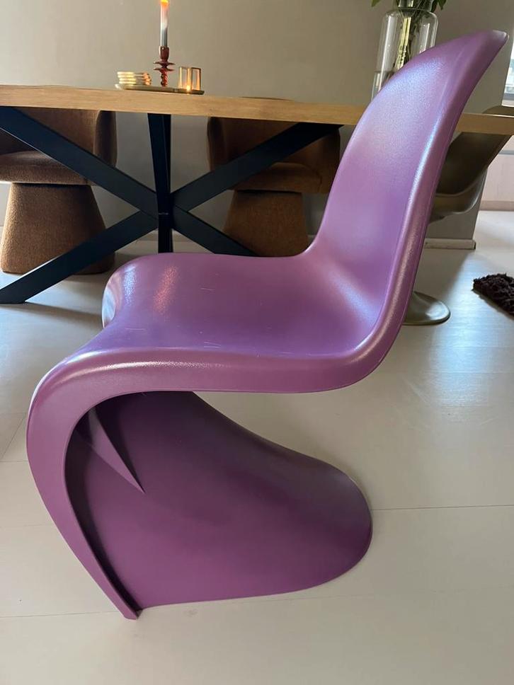 Twee look-a-like Panton Chairs, Huis en Inrichting, Stoelen, Zo goed als nieuw, Twee, Kunststof, Overige kleuren, Ophalen