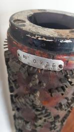 Oude stempelrol behangstempel stempel metaal hout 60Hx12B, Ophalen