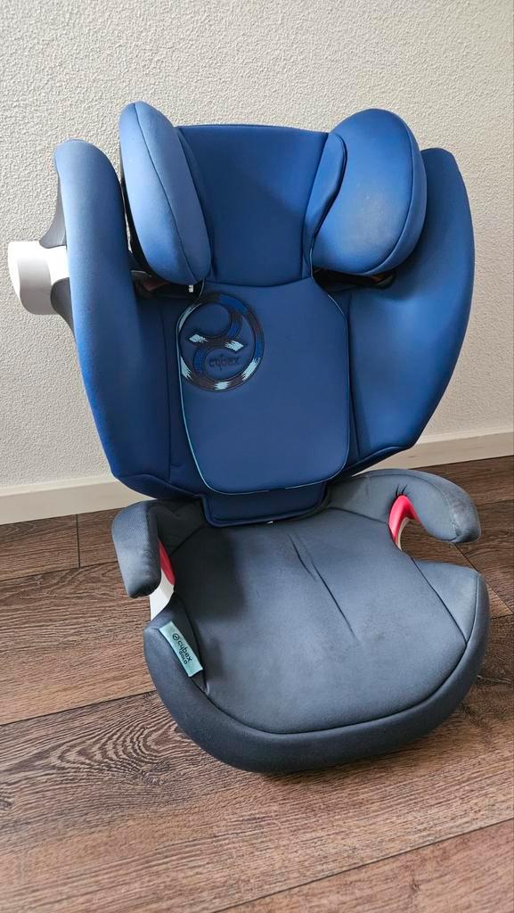 CYBEX Solution M-fix Royal Blue Autostoel, Kinderen en Baby's, Autostoeltjes, Gebruikt, Overige merken, 15 t/m 36 kg, Autogordel of Isofix