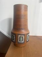 Vintage Jasba Keramik tafel vaas West-Germany 153/23, Gebruikt, Overige kleuren, Aardewerk of Porselein, Ophalen of Verzenden
