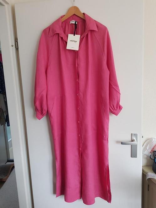 Ottod'Ame oud roze linnen jurk maat 42 NIEUW!, Kleding | Dames, Jurken, Nieuw, Maat 38/40 (M), Roze, Onder de knie, Ophalen of Verzenden
