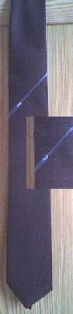 NS stropdas met wit NS logo in lichtblauwe streep, Verzamelen, Ophalen of Verzenden, Zo goed als nieuw