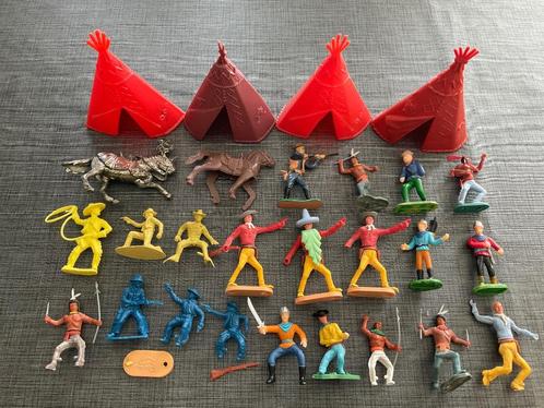 Div 47 - Indiaan Cowbow Tenten + meer, Verzamelen, Poppetjes en Figuurtjes, Zo goed als nieuw, Ophalen