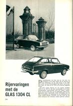 Autokampioen test Glas 1304 CL 1967, Ophalen of Verzenden, Gelezen, Overige merken