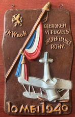 wandplaquette Duitse inval 10 mei 1940 Grebbeberg, Verzamelen, Militaria | Tweede Wereldoorlog, Verzenden, Landmacht, Nederland