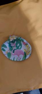 Grote schelp gedecoreerd met flamingo ( nieuw ), Huis en Inrichting, Woonaccessoires | Overige, Ophalen, Nieuw