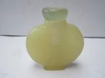 Oude Chinese snuffbottle-snuifflesje  jade met draaidop 0215, Ophalen of Verzenden