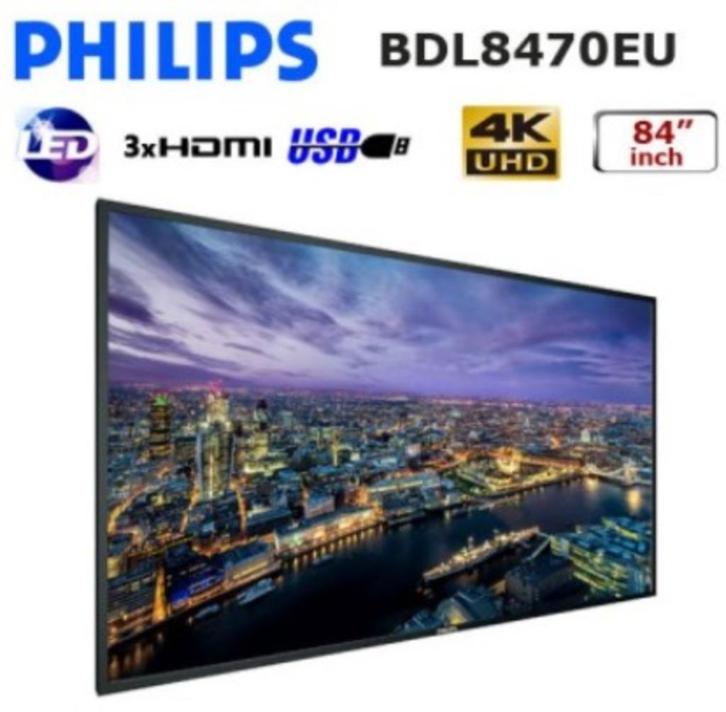 Philips BDL8470EU 84" 4K UHD Signage Display (Nieuw in doos), Computers en Software, Monitoren, Nieuw, 101 t/m 150 Hz, DVI, HDMI