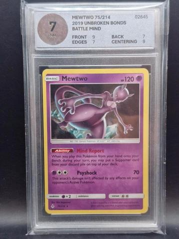 Mewtwo unbroken bonds battle mind #75 woetoe Grading 7 nm beschikbaar voor biedingen