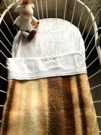 Bruine 100% wollen babydeken 85x115cm gestreept wol, Kinderen en Baby's, Ophalen of Verzenden, Zo goed als nieuw, 100 cm of meer