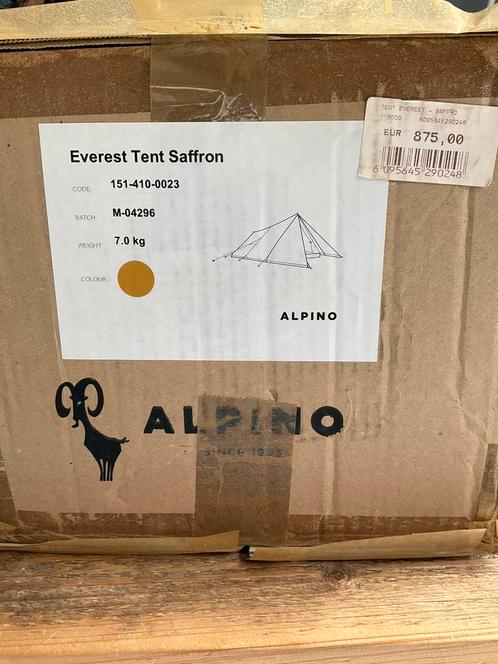 Kleine Alpino Everest katoenen tent slechts 7 kilo, Caravans en Kamperen, Tenten, tot en met 2, Zo goed als nieuw, Ophalen