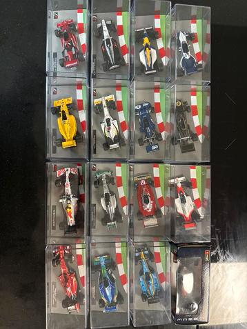 Formule 1 Modelauto Collectie 16stuks per stuk beschikbaar voor biedingen