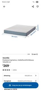 Ikea matras valevåg 160x200, Huis en Inrichting, Slaapkamer | Matrassen en Bedbodems, Ophalen, Zo goed als nieuw, Eenpersoons