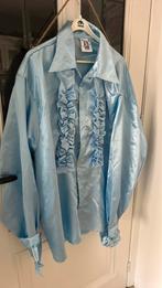 Blouse maat XL ijsblauw, Kleding | Heren, Carnavalskleding en Feestkleding, Ophalen of Verzenden, Zo goed als nieuw, Maat 56/58 (XL)