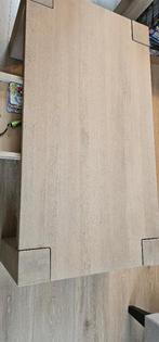 Massief houten salontafel, Huis en Inrichting, Ophalen, 100 tot 150 cm, 50 tot 100 cm, Zo goed als nieuw