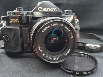 Canon A-1 met ssc 24mm 2.8 beschikbaar voor biedingen