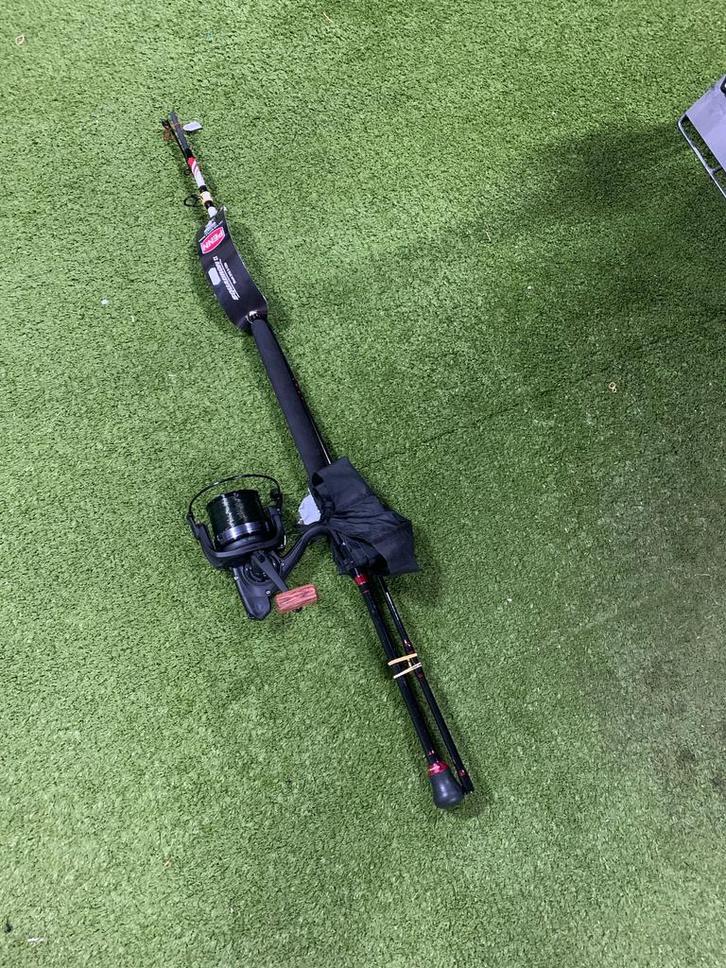 Nieuwe Penn boothengel + molen + lijn, 2.10m & 60-200 gr, Watersport en Boten, Hengelsport | Zeevissen, Nieuw, Complete set, Ophalen of Verzenden