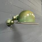 Vintage vespa groene Jielde applique wandlamp oud muurlamp, Gebruikt, Vintage, Ophalen of Verzenden, Overige materialen