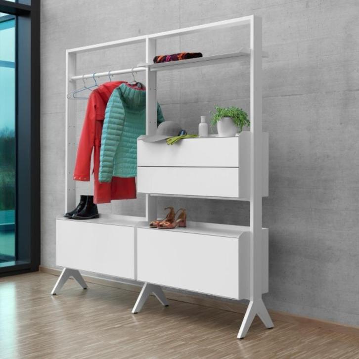 SCALA Garderobe Müller kast zwart wit 187 x 200 cm, Huis en Inrichting, Kasten | Overige, Zo goed als nieuw, Ophalen