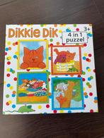 Dikkie Dik 4 in 1 puzzel, Ophalen of Verzenden, 10 tot 50 stukjes, Zo goed als nieuw