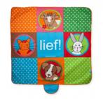 Lief Lifestyle! picknick kleed strandmat diertjes 150x150 cm, Ophalen of Verzenden, Nieuw