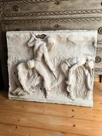 Oude bas-reliëf van gips 65 x 74 cm wanddecoratie, Ophalen of Verzenden