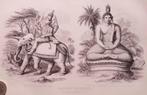 Oriental Divinities. Indra, the Hindu god of Light and Budha, Ophalen of Verzenden