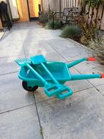 Kruiwagen kinderen Bosch met schep en hark groen blauw, Ophalen, Zo goed als nieuw