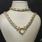 14k gouden set ketting met armband prachtig schakel, Ophalen of Verzenden, Zo goed als nieuw, Goud