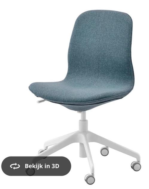 Bureaustoel, Huis en Inrichting, Bureaustoelen, Zo goed als nieuw, Bureaustoel, Blauw, Ophalen