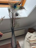 Vaas met Pauwenveren Takken, Ophalen, Overige kleuren, 75 cm of meer, Glas