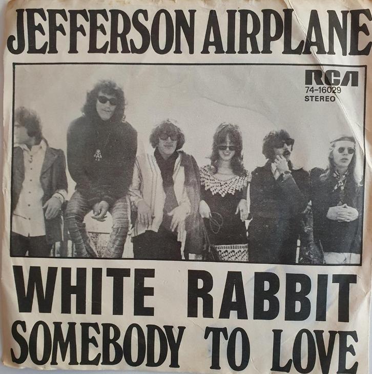 Jefferson Airplane - White Rabbit / Somebody To Love, Cd's en Dvd's, Vinyl Singles, Gebruikt, Single, Pop, 7 inch, Verzenden