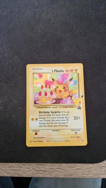 Birthday pikachu promo 24