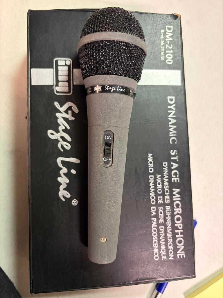 Stage line microfoon dm-2100, Muziek en Instrumenten, Microfoons, Ophalen of Verzenden, Zo goed als nieuw, Zangmicrofoon
